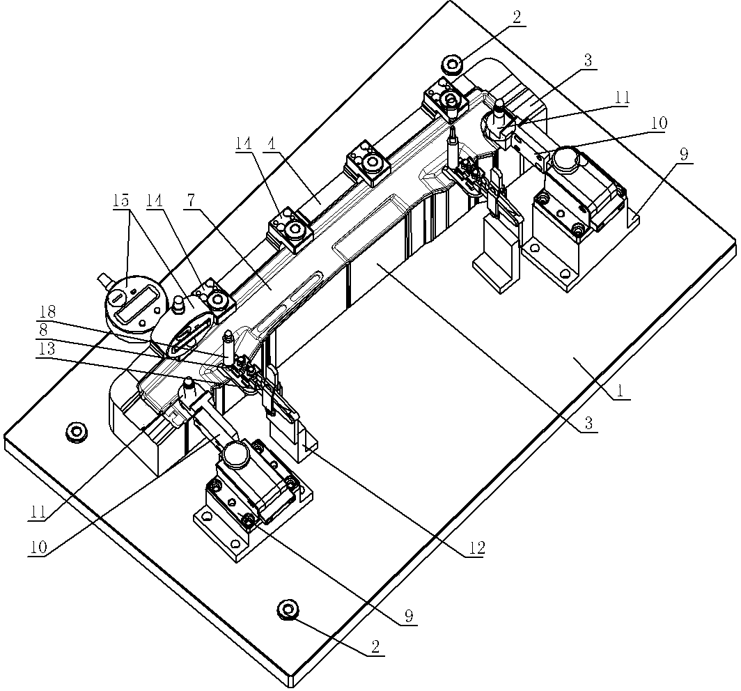 Inspection tool structure for guide track of rear door