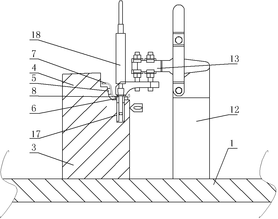 Inspection tool structure for guide track of rear door