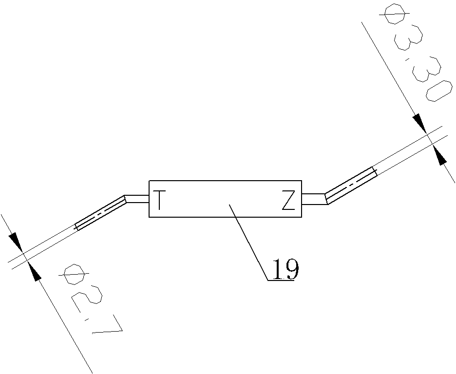 Inspection tool structure for guide track of rear door