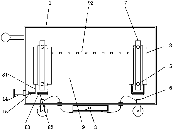 Medical test tube transfer car with protection function