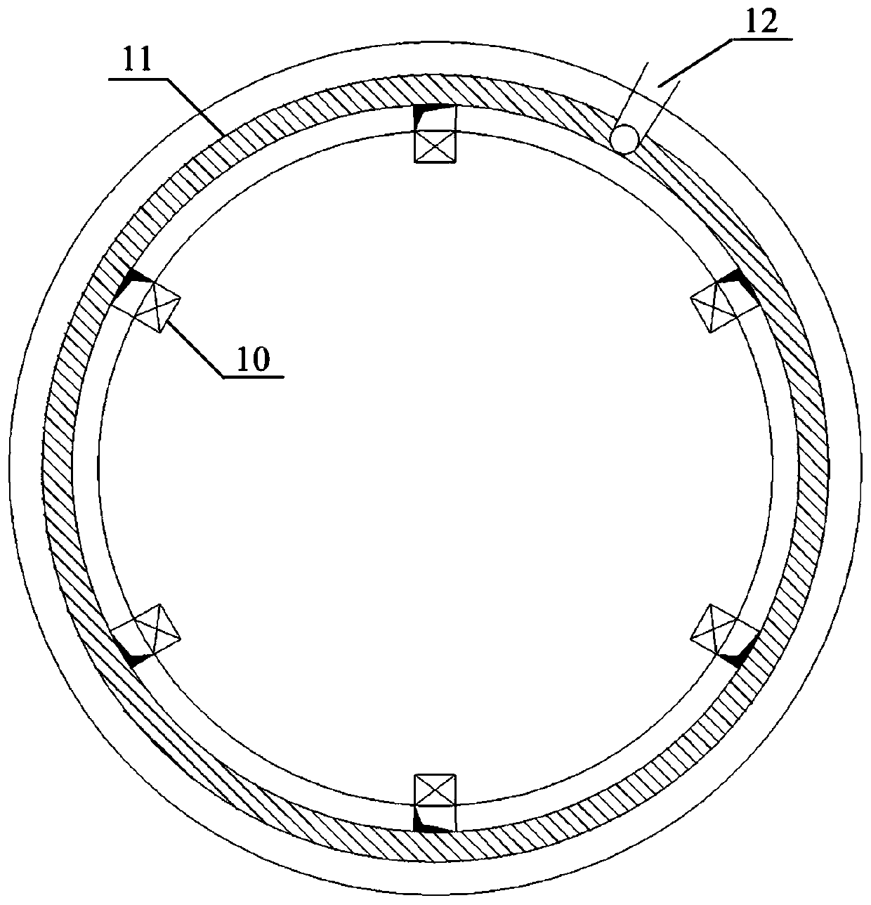 An integrated device and method for promoting anaerobic sludge granulation