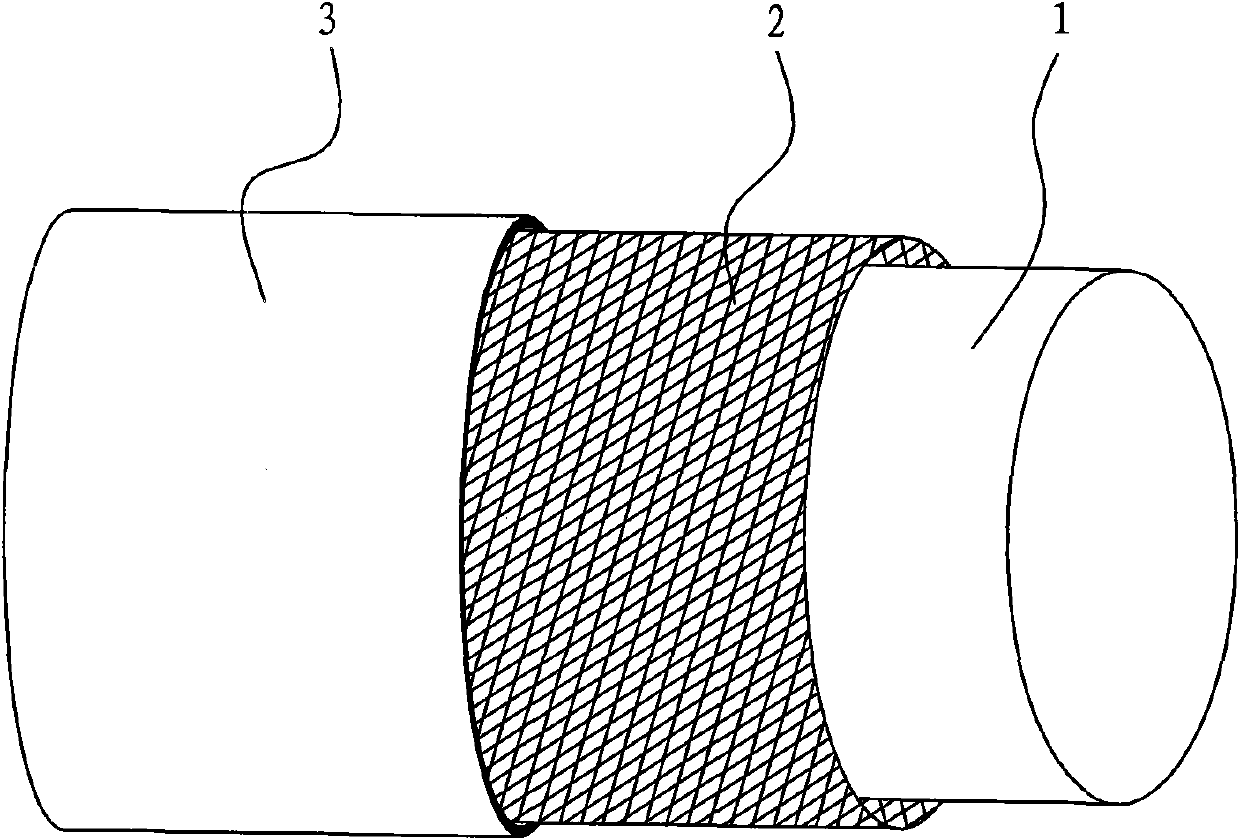 Composite material core used for enhanced cable, preparation process thereof and enhanced cable