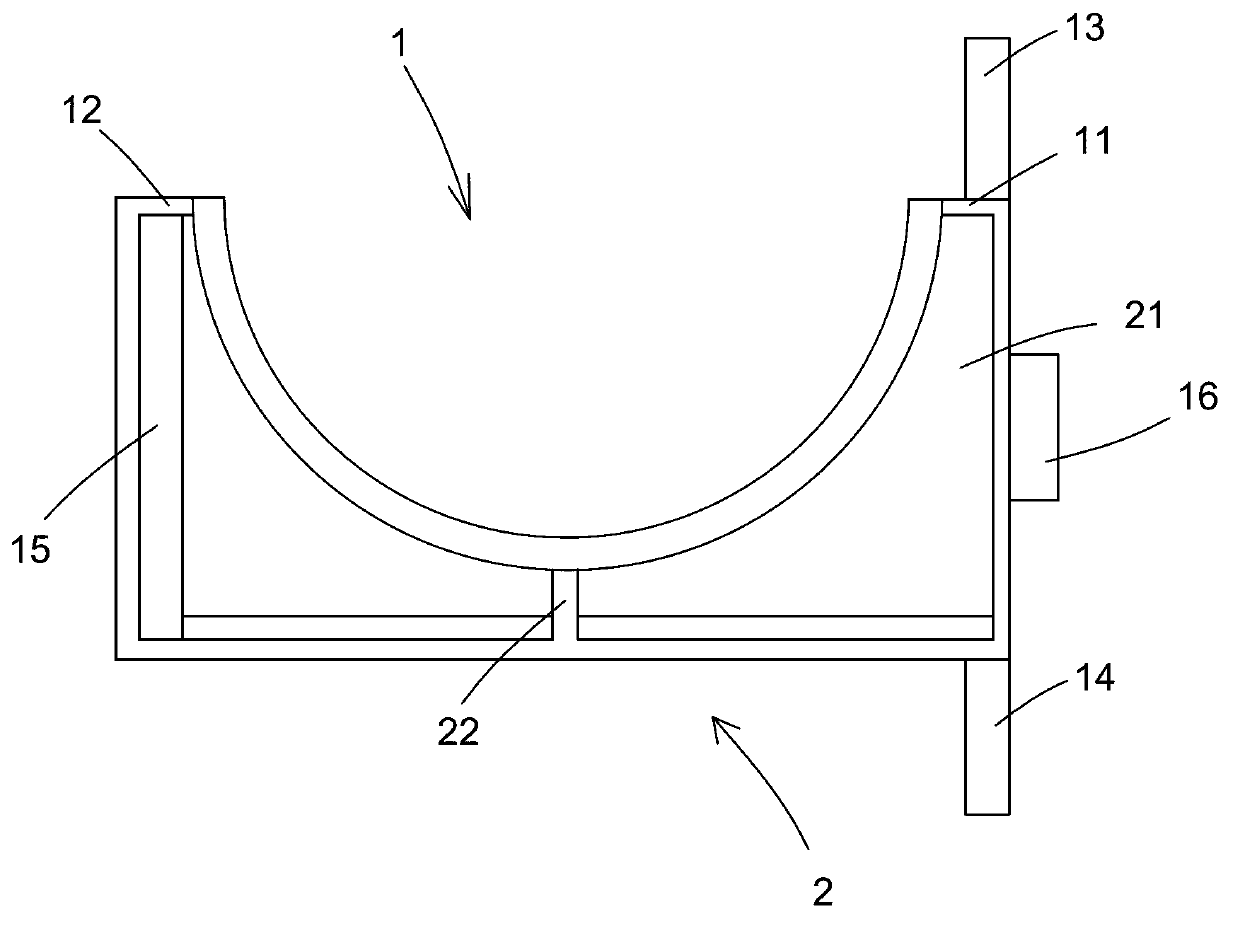 Fixing component of cylindrical members