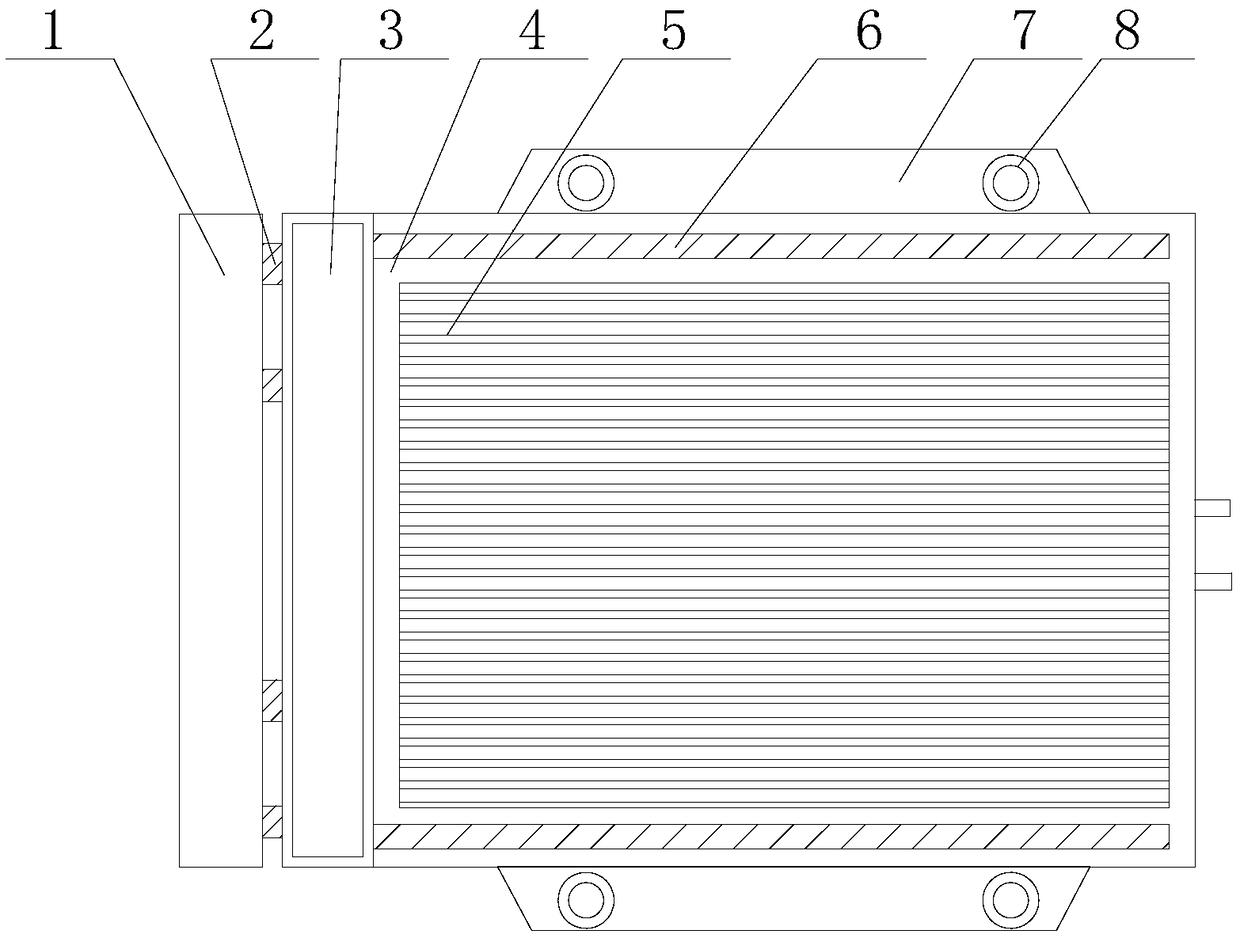 Condenser for new energy automobile air conditioner