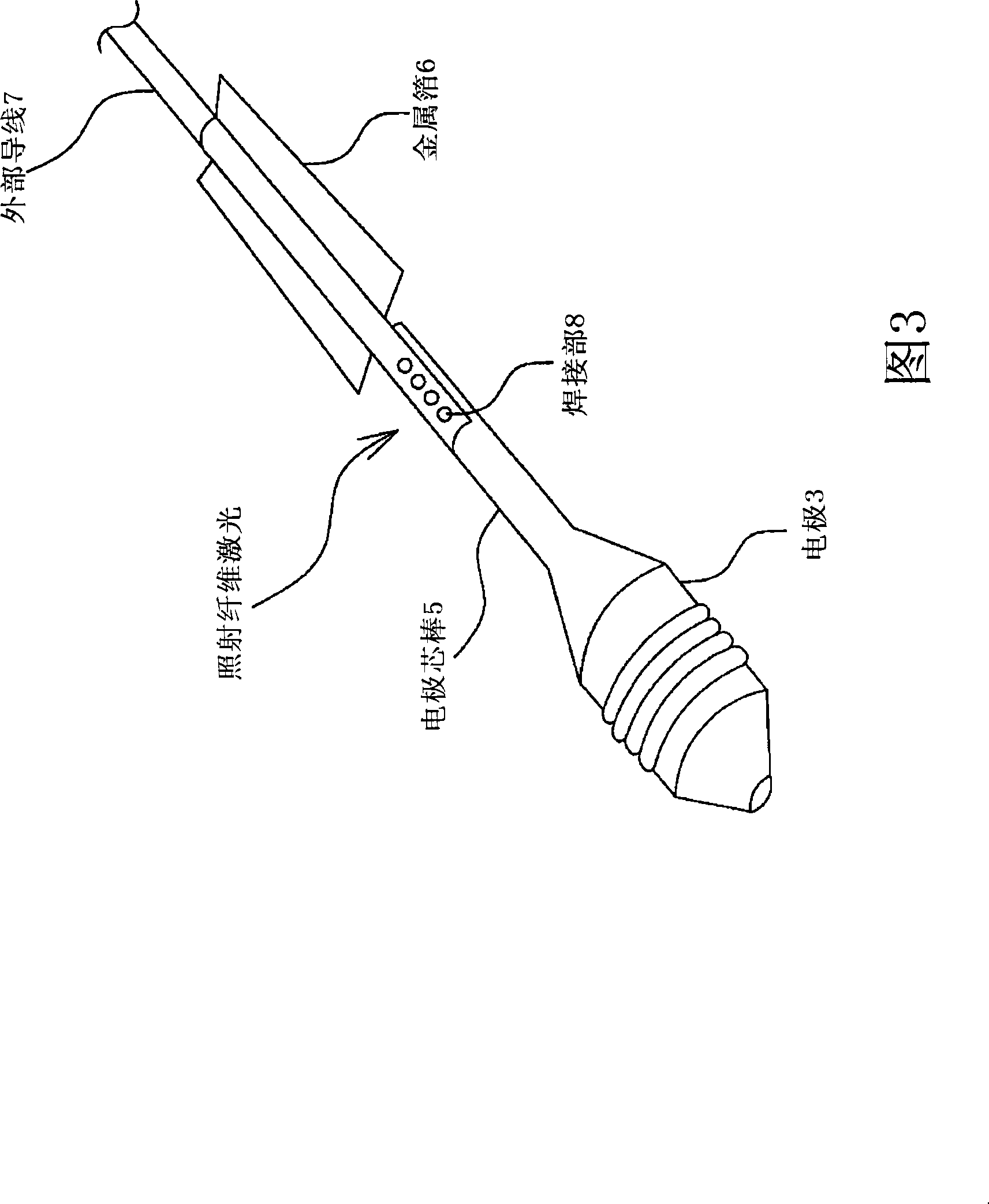 Fused joint structure in a lamp tube and forming method therefor