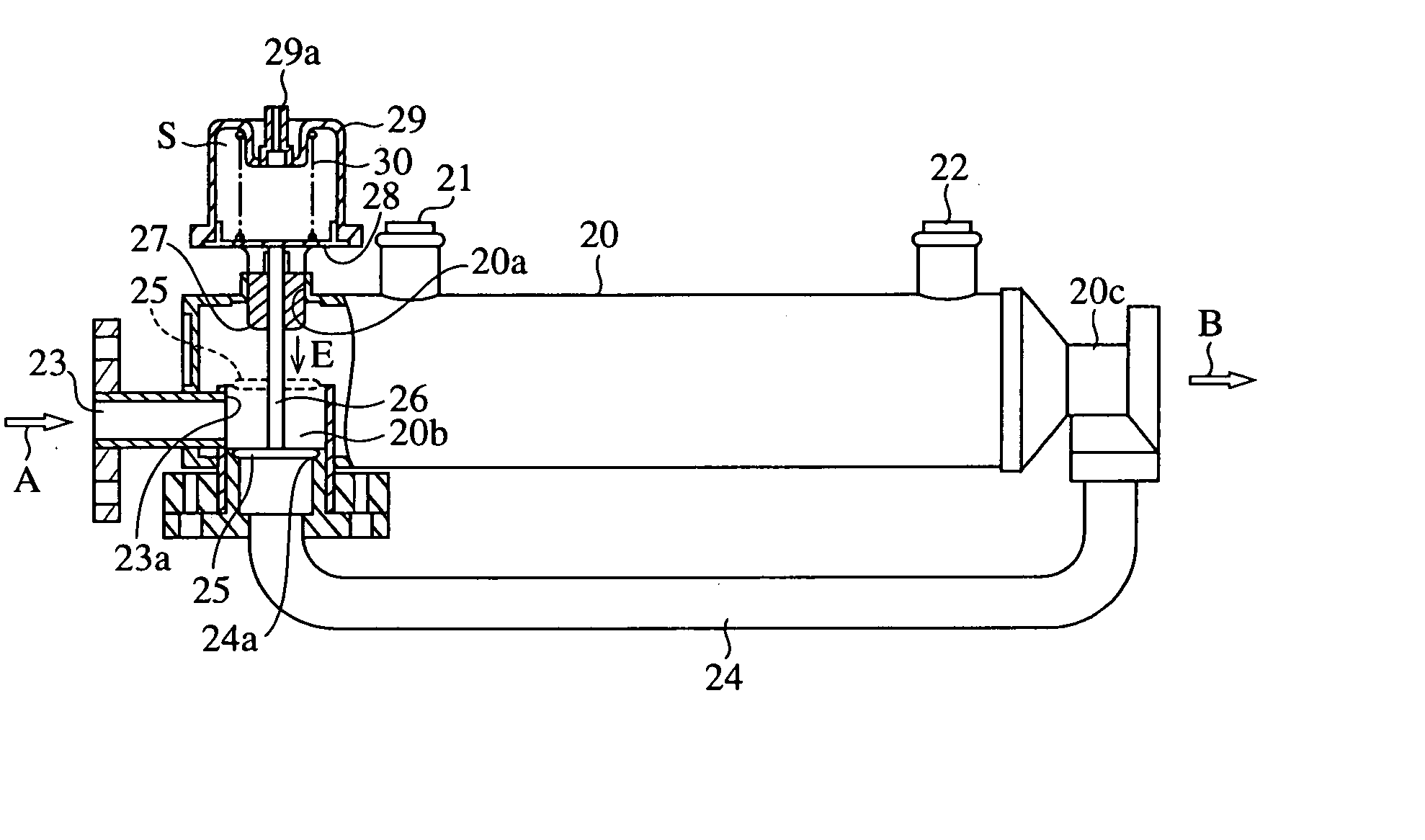 Exhaust gas recirculating device