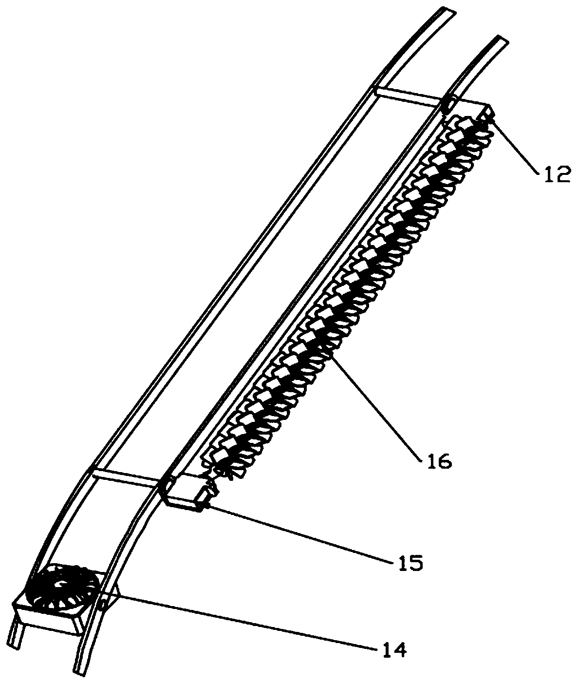 Full-automatic intelligent greenhouse snow removing device and application method thereof