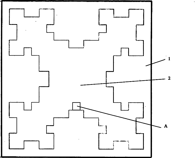 Rectangular wide-slot ceramic Minkowski fractal antenna for RFID systems