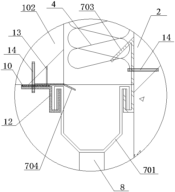 Underground structure and pier stud separating type node water prevention system