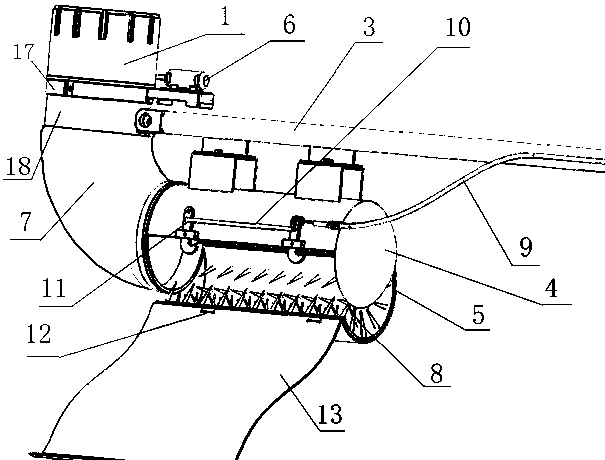 Electric handheld comprehensive storage type apple picking machine