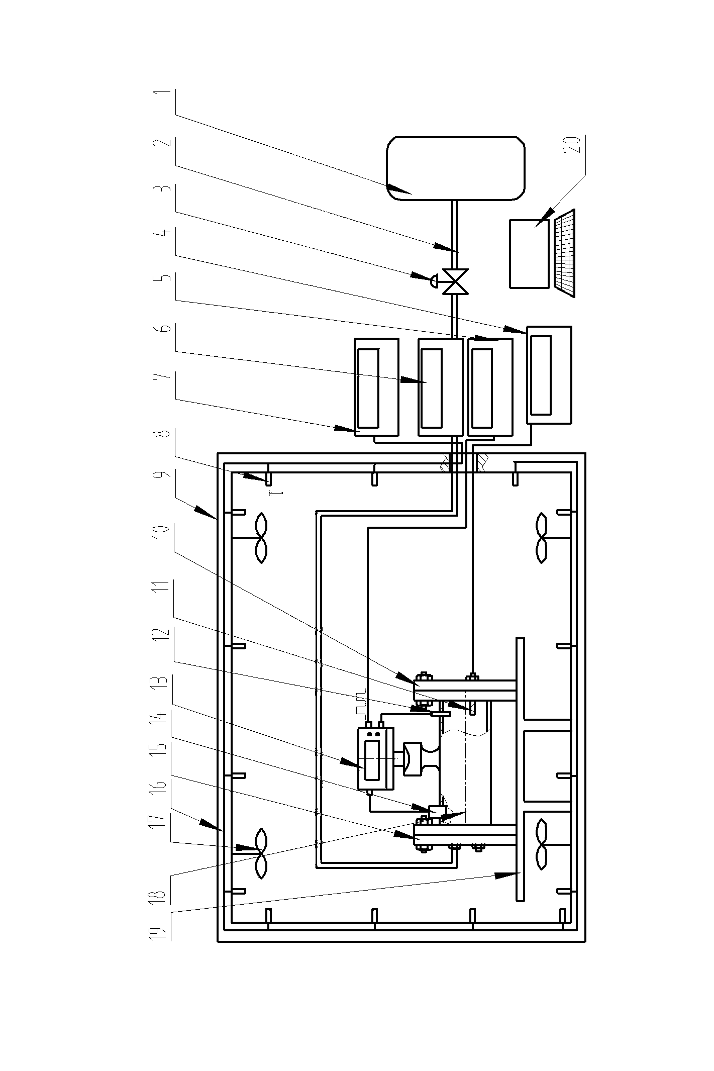 Volume correcting instrument indication error calibration standard device and using method