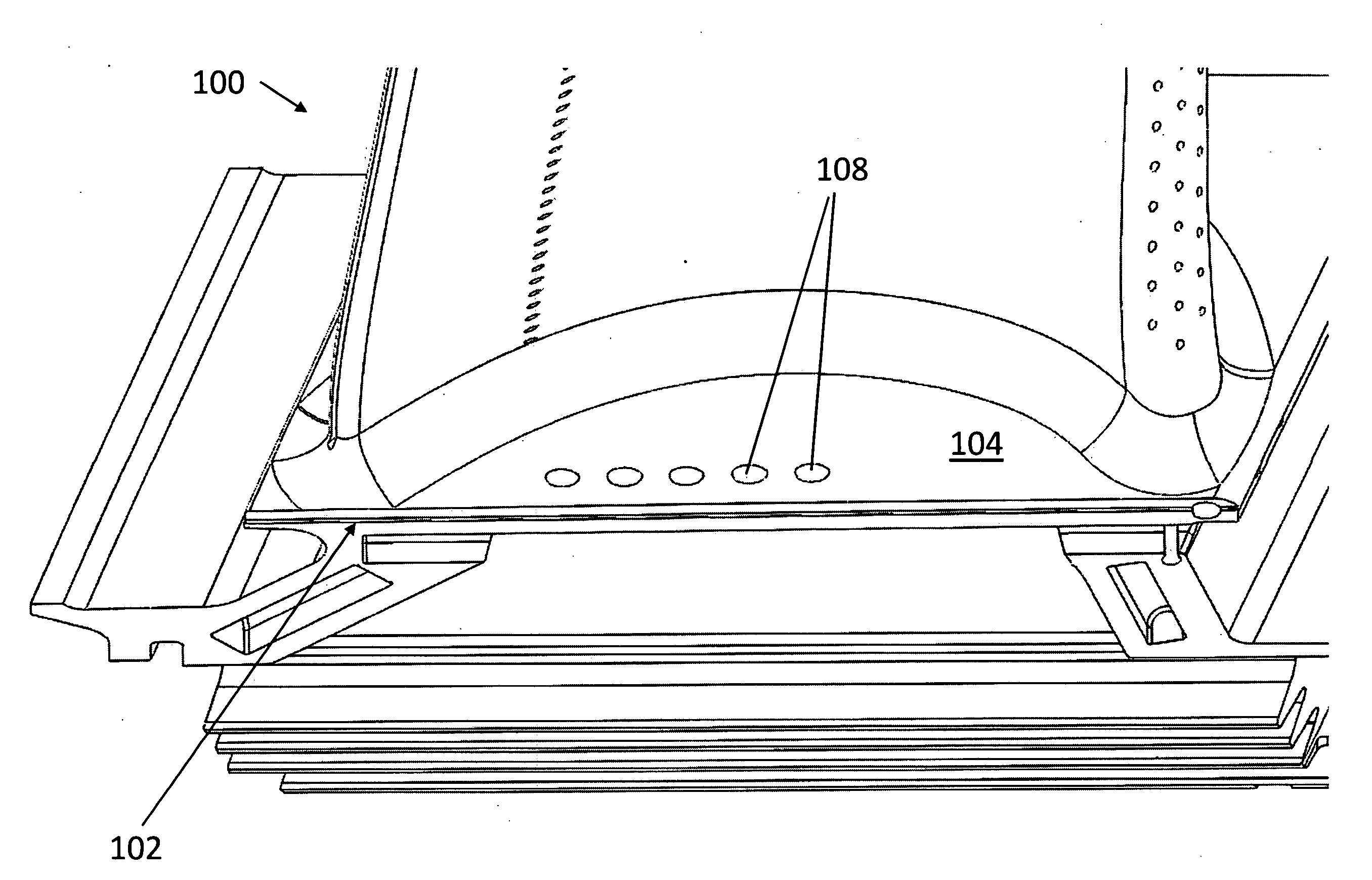 Shaped cooling holes for reduced stress