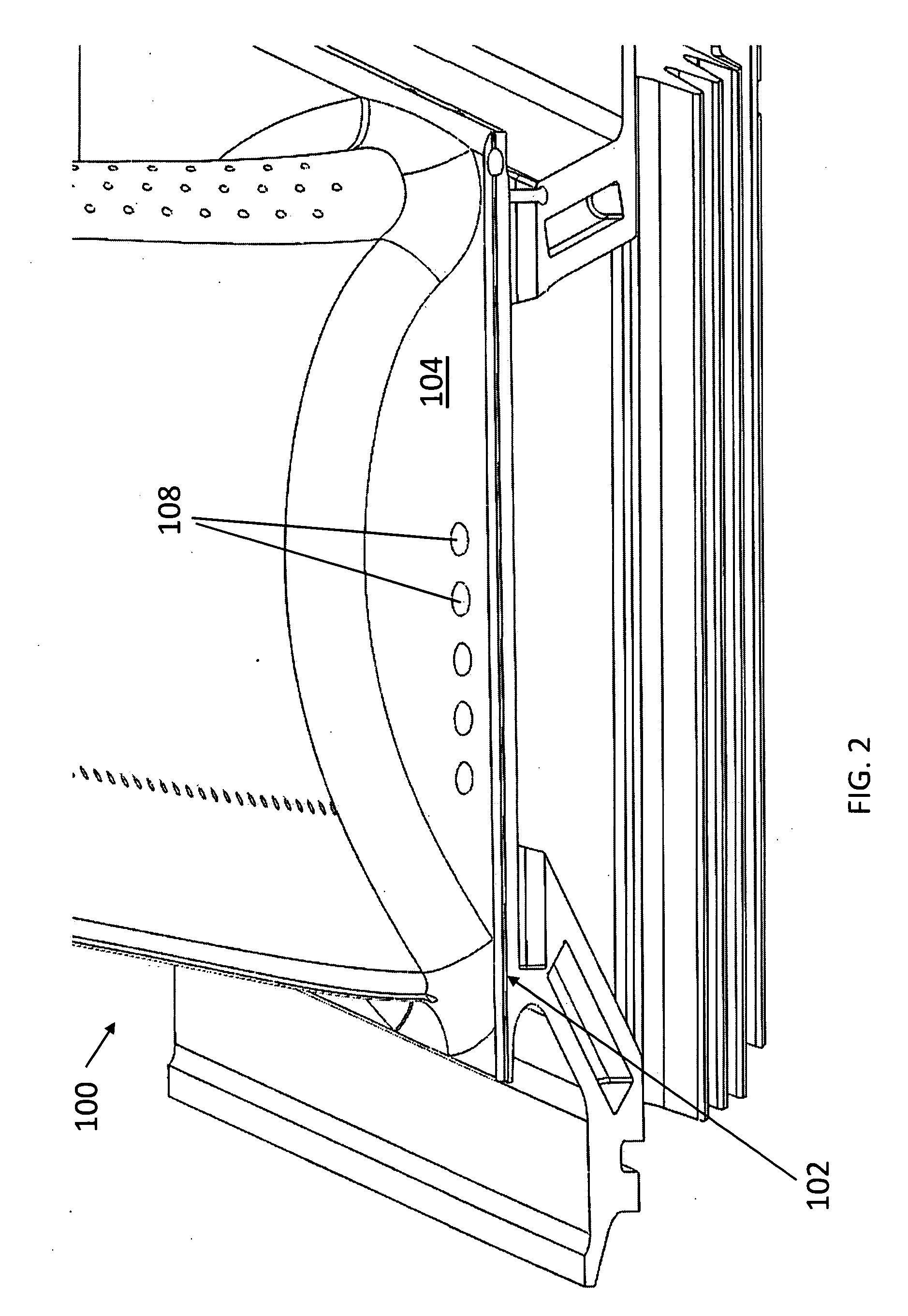 Shaped cooling holes for reduced stress