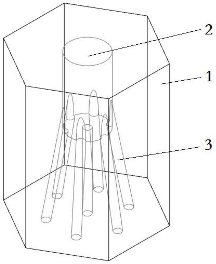 Upper reflecting layer structure, reactor core structure and high-temperature gas-cooled reactor