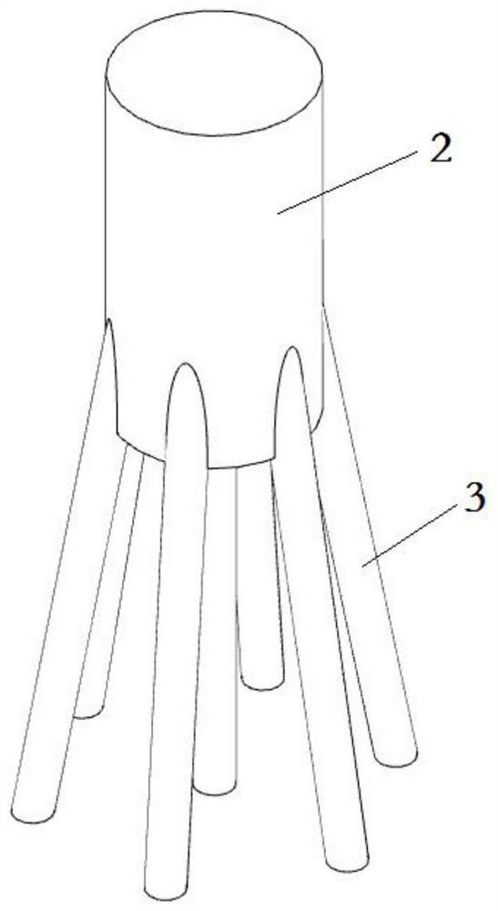 Upper reflecting layer structure, reactor core structure and high-temperature gas-cooled reactor