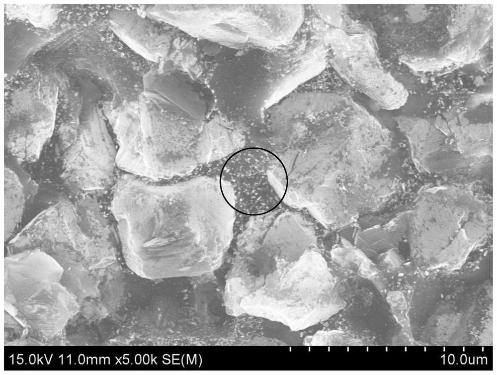 Polycrystalline diamond combined with compound generated through in-situ reaction and preparation method of polycrystalline diamond