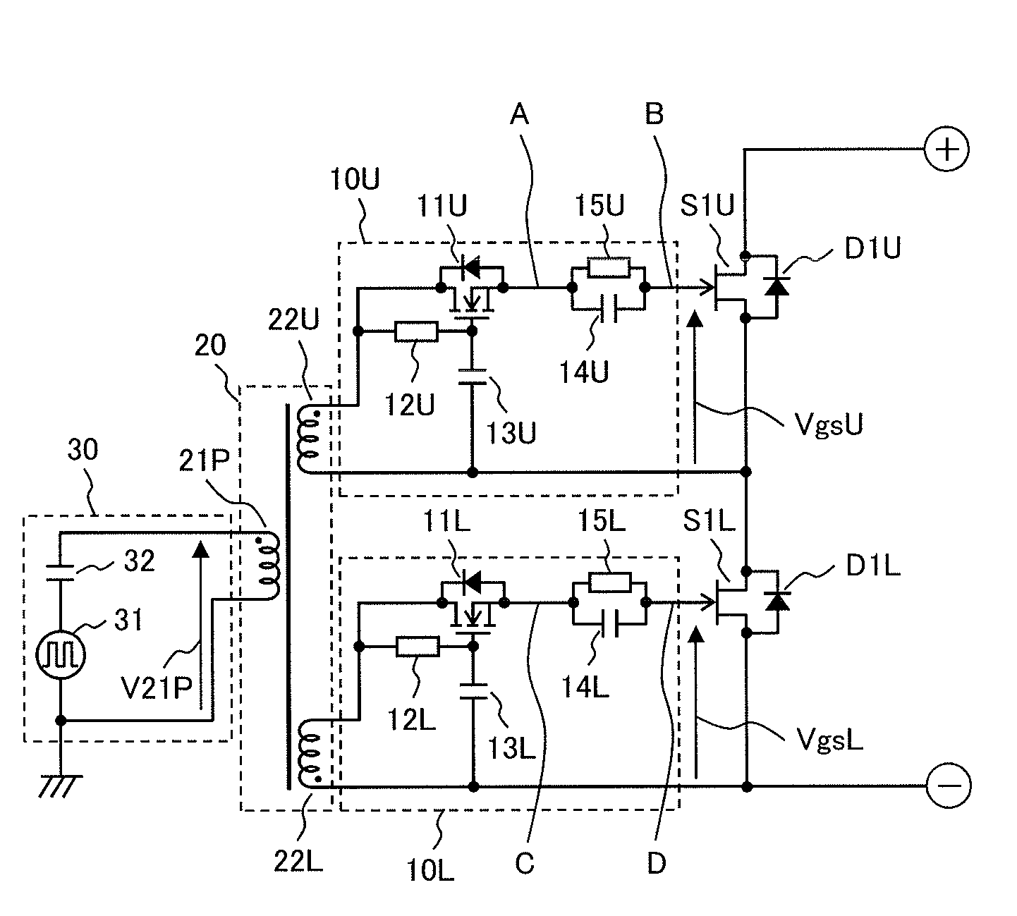 Semiconductor drive circuit and power conversion apparatus using same