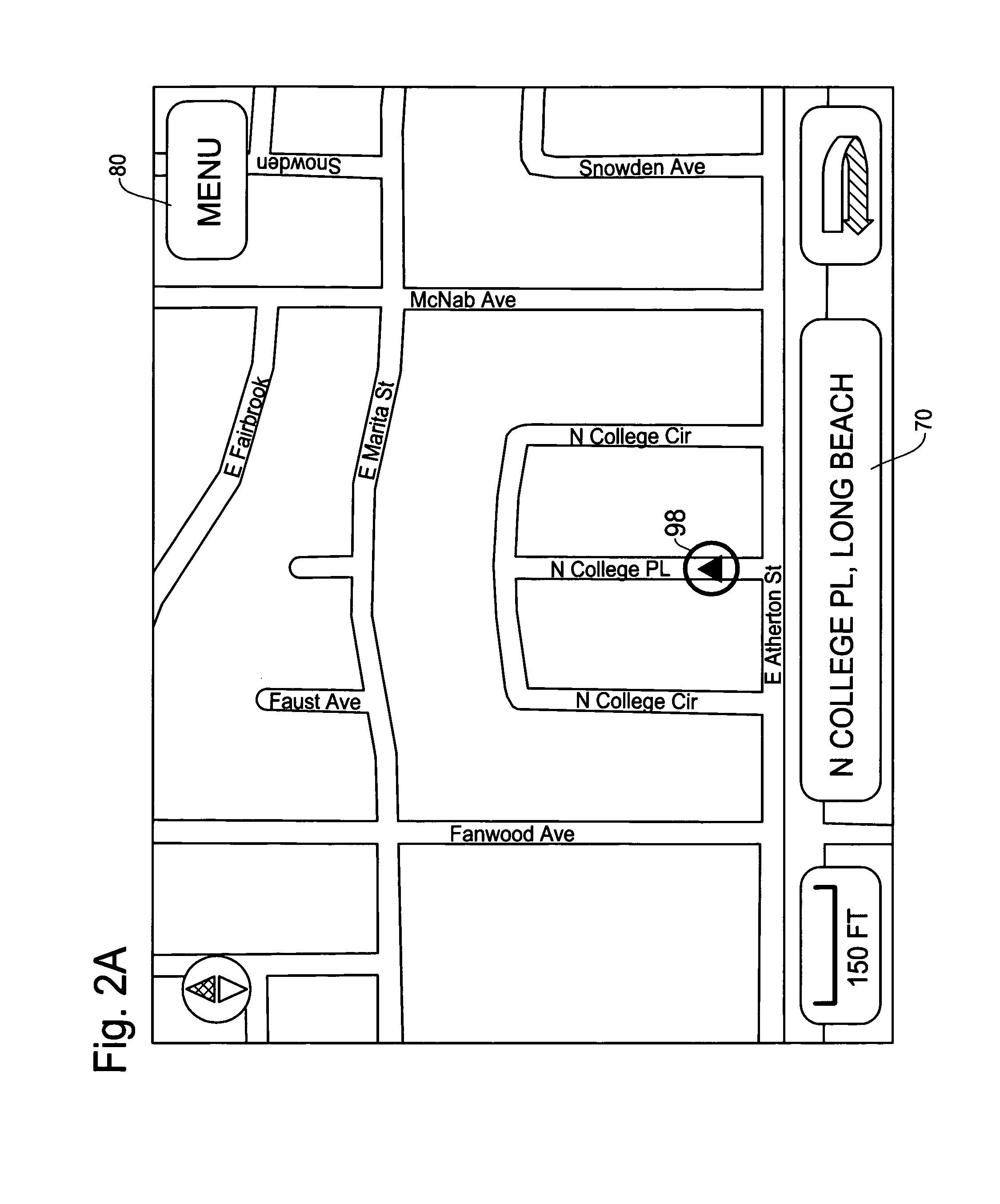 Graphic interface method and apparatus for navigation system for providing parking information