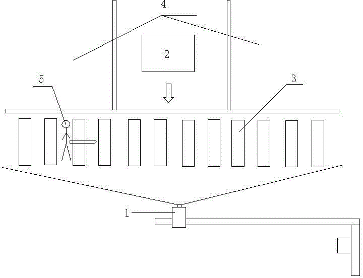 Automatic capture system and recognition method for vehicles not giving way to passengers on zebra crossing