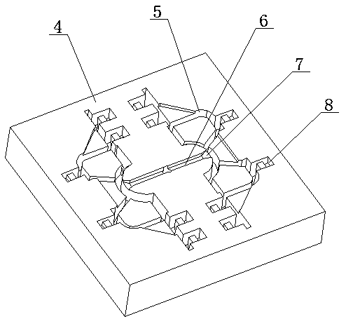 Casting process of frame saw bearing seat