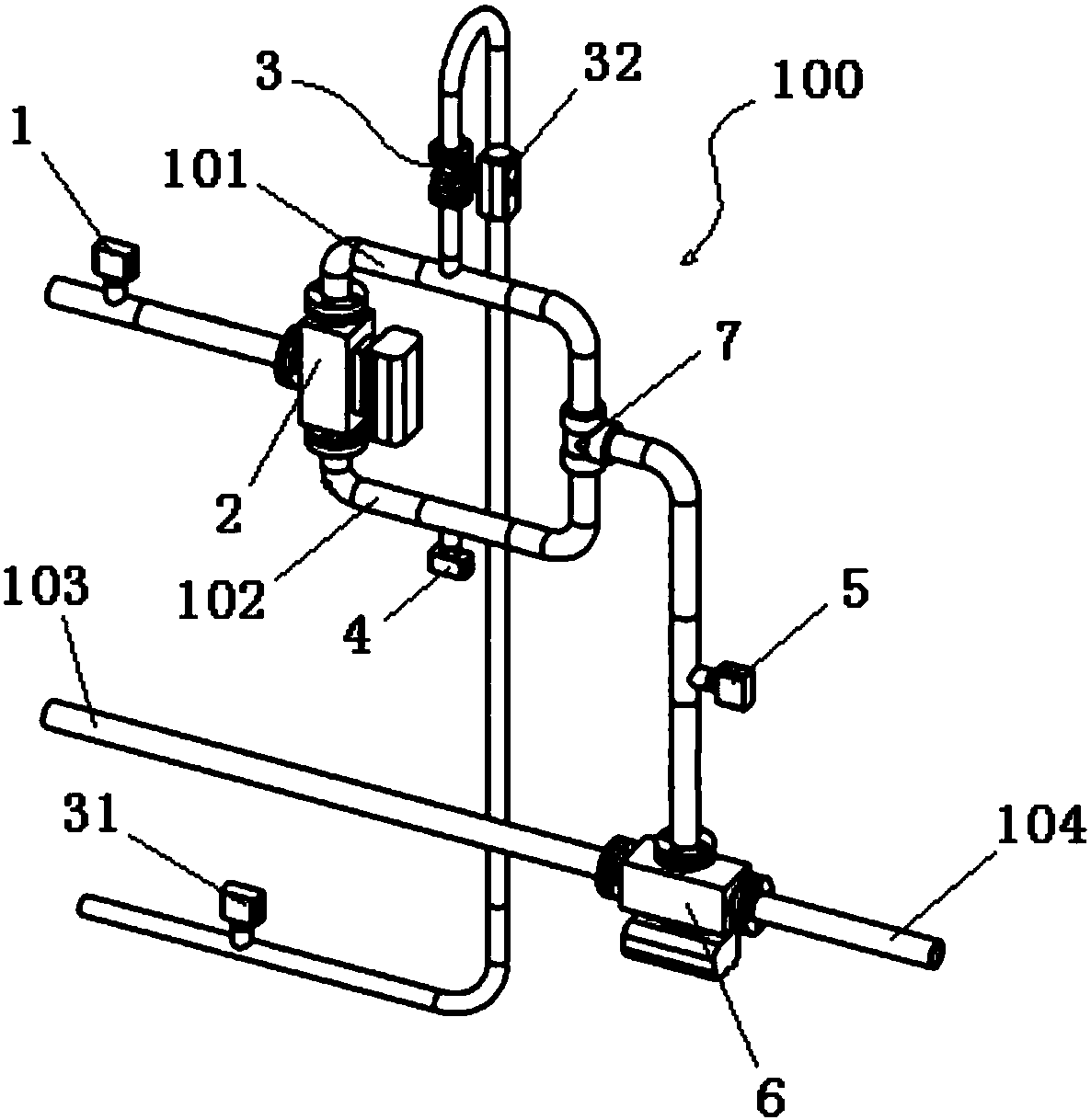 Laboratory steam dryness monitoring device, monitoring method and steam flooding experimental device