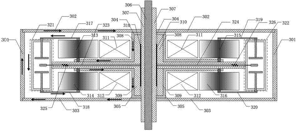 Capacitive voltage division type self-triggering linear transformer driver