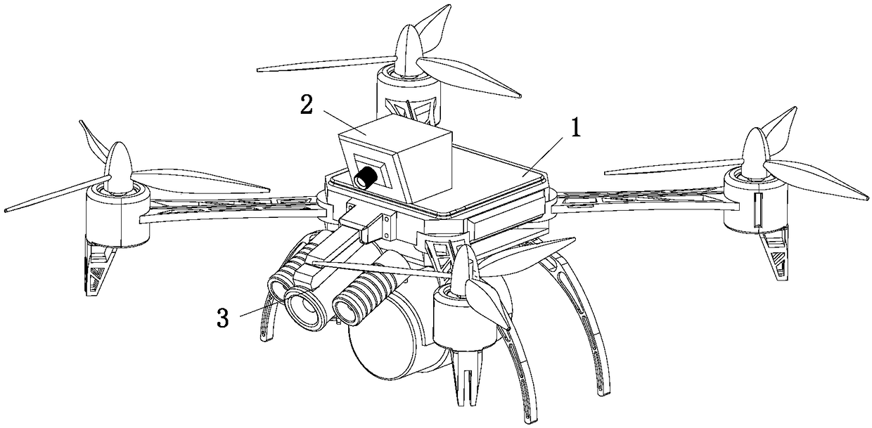 Multifunctional flight rescuing device for fire control police