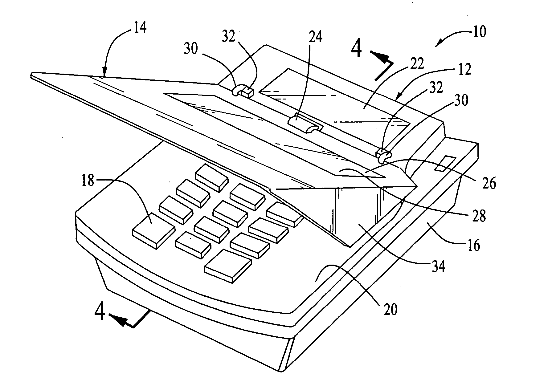 Electronic payment terminal with active cover