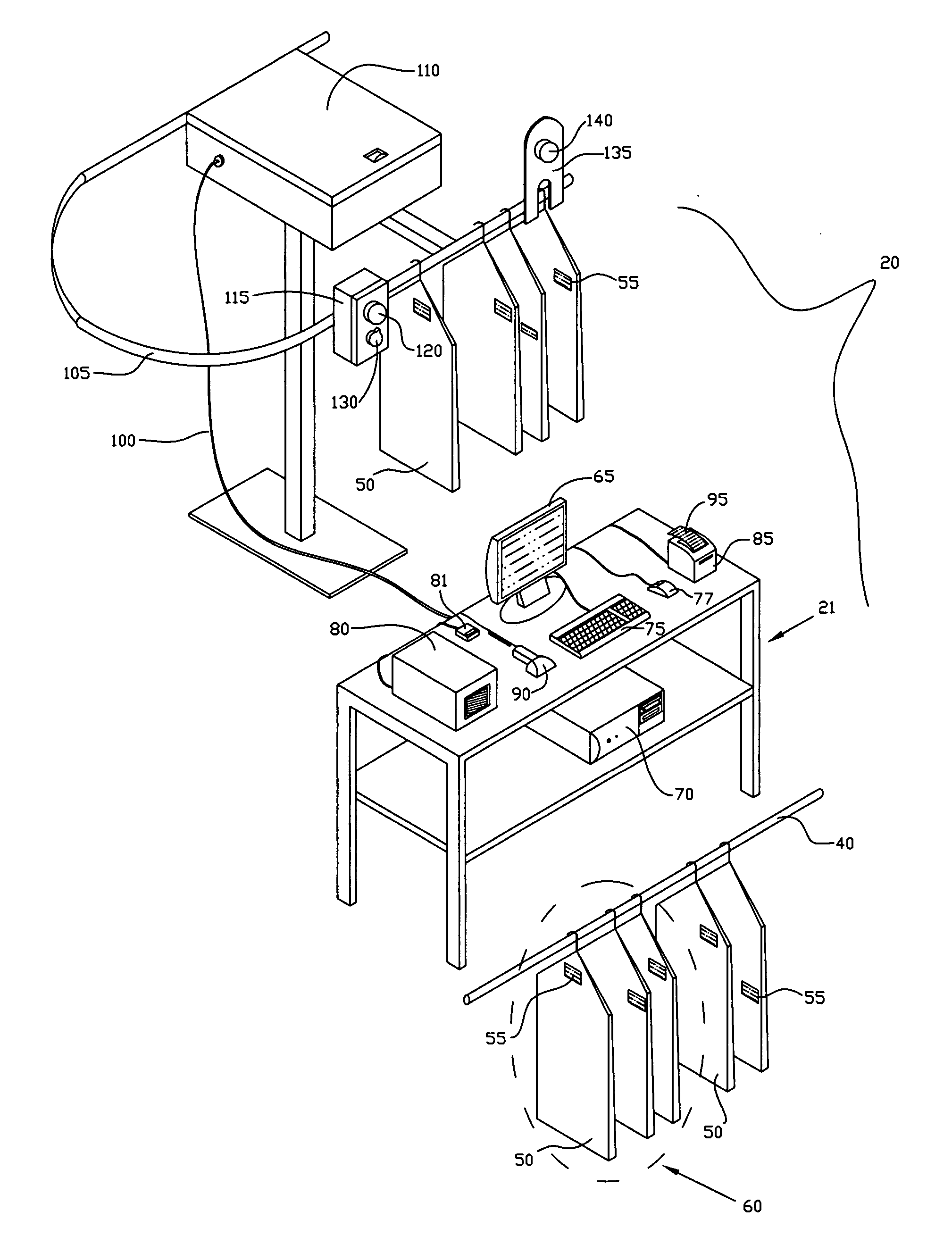 Automated dry cleaning assembly conveyor system