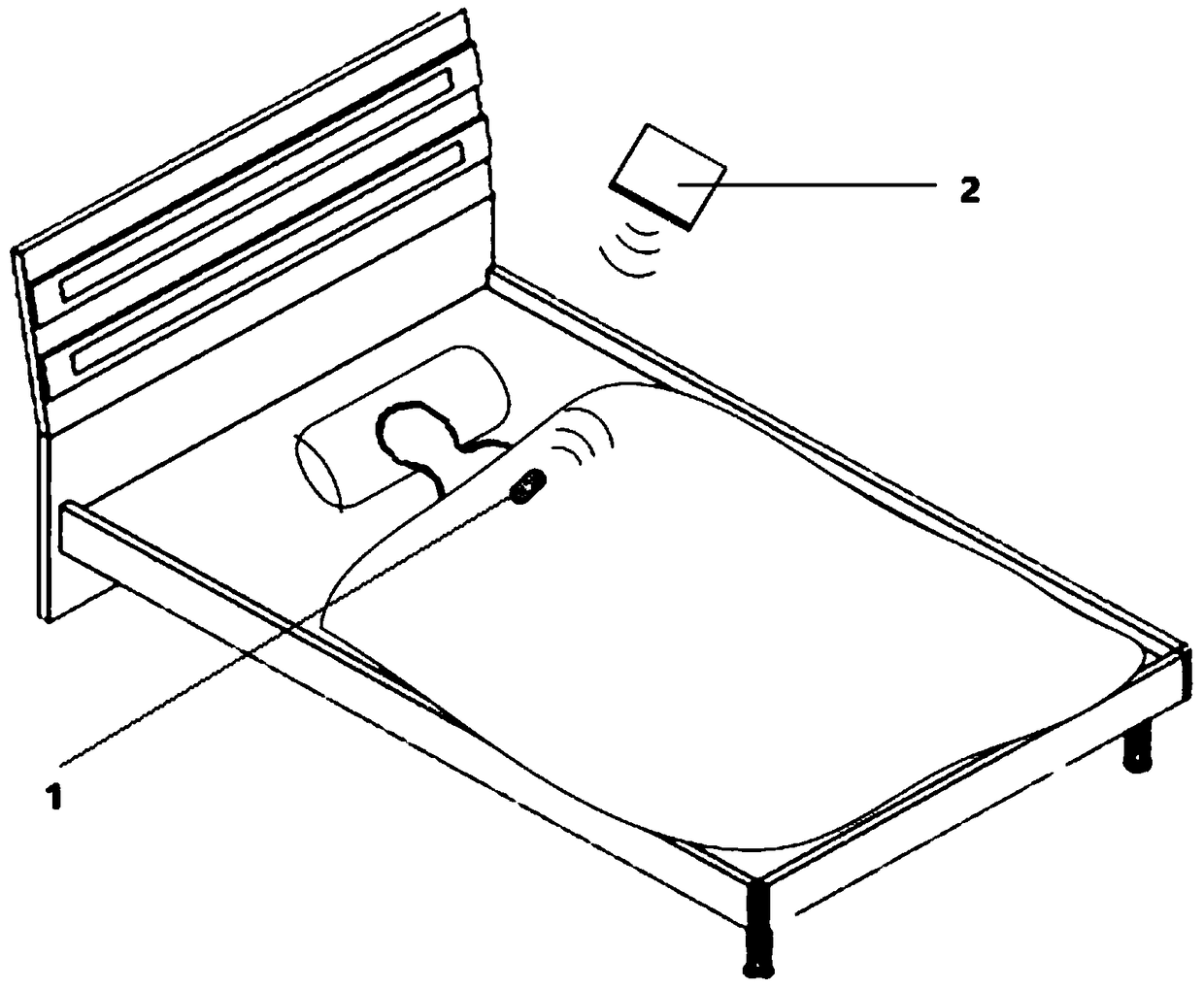 Non-contact intelligent breath detection device and non-contact intelligent breath detection method