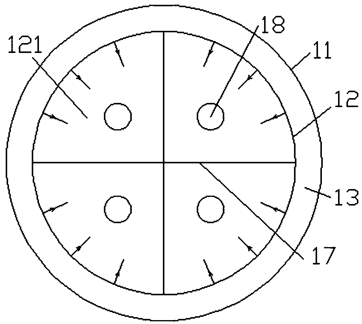 Emulsion low-pressure treatment device