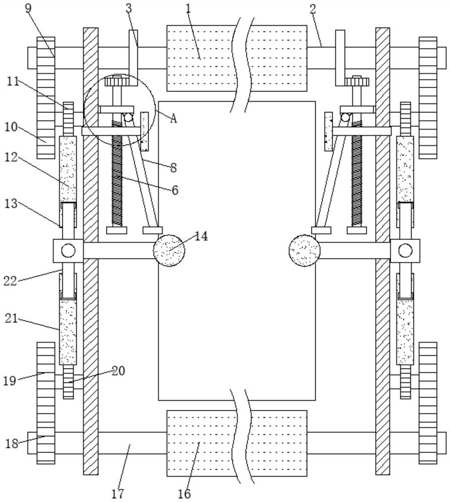 Locating and clamping device for side plate glass of computer case