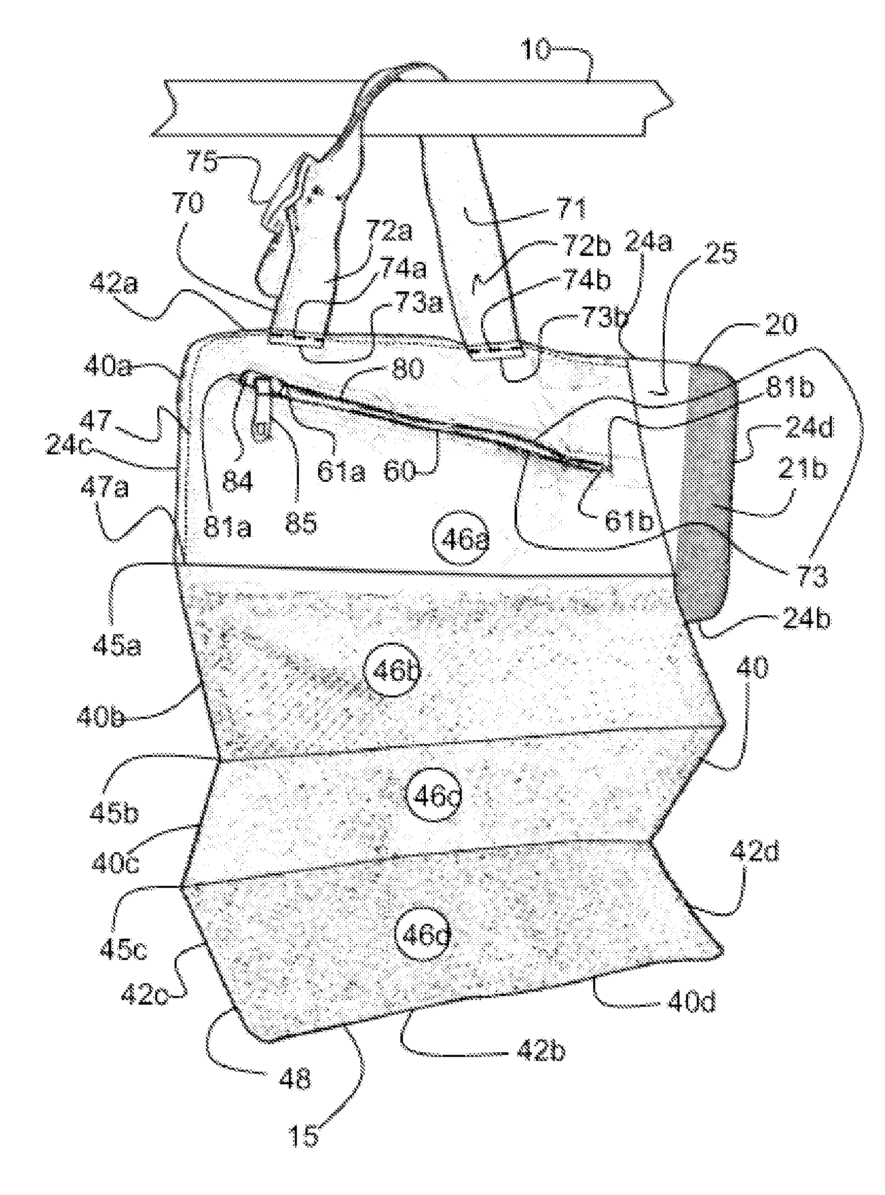 Readily deployed and stowed storage devices for temporary holding and transporting personal items