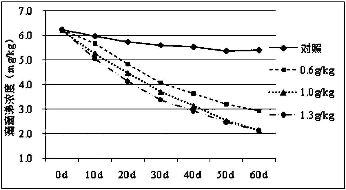 Soil restoration agent adsorbing and degrading organic pesticide and preparation method of soil restoration agent