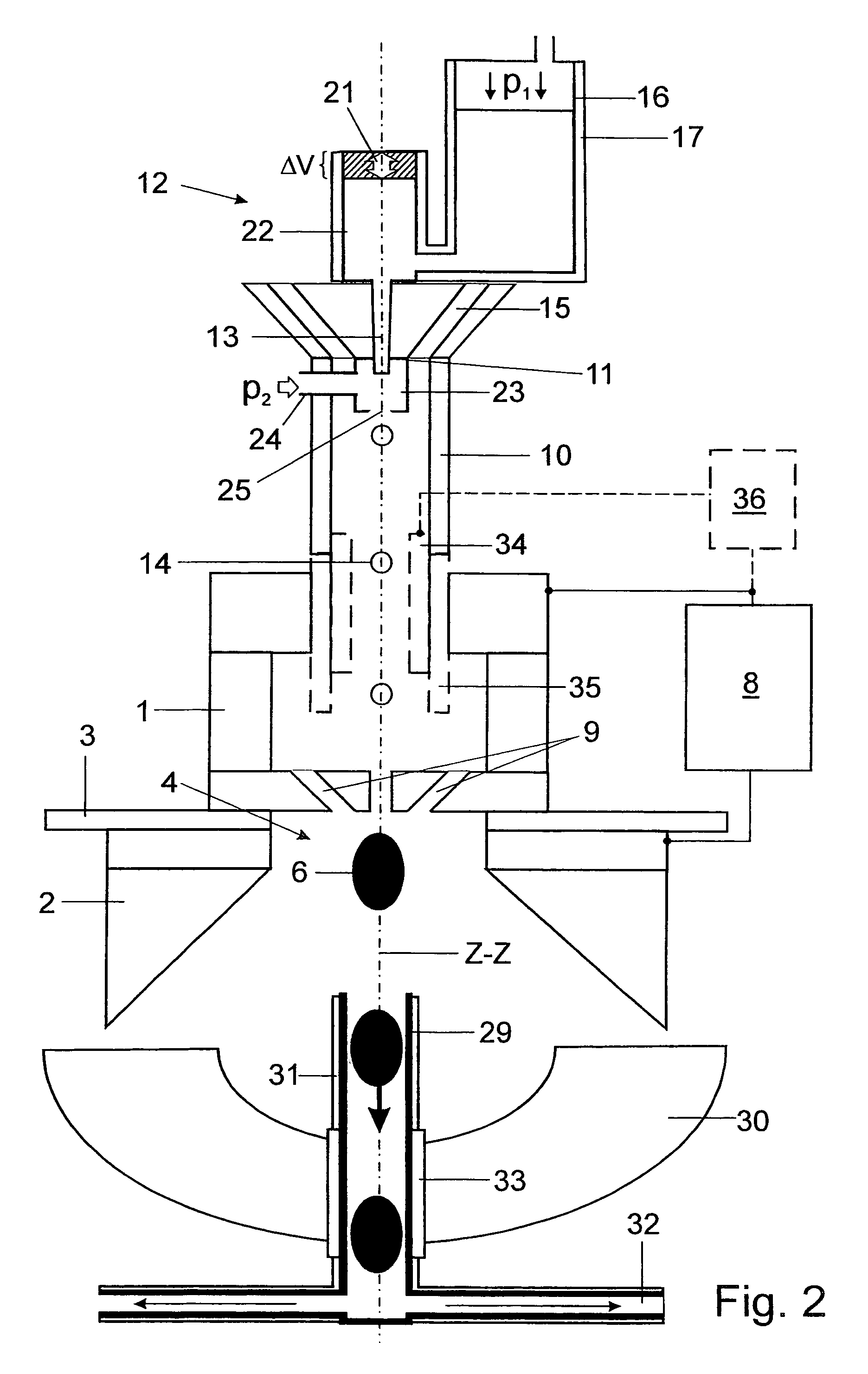 Device and method for generating extreme ultraviolet (EUV) radiation