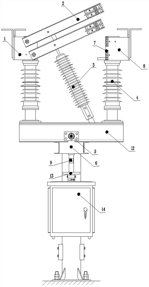 40.5 kV vertical open-type disconnecting switch