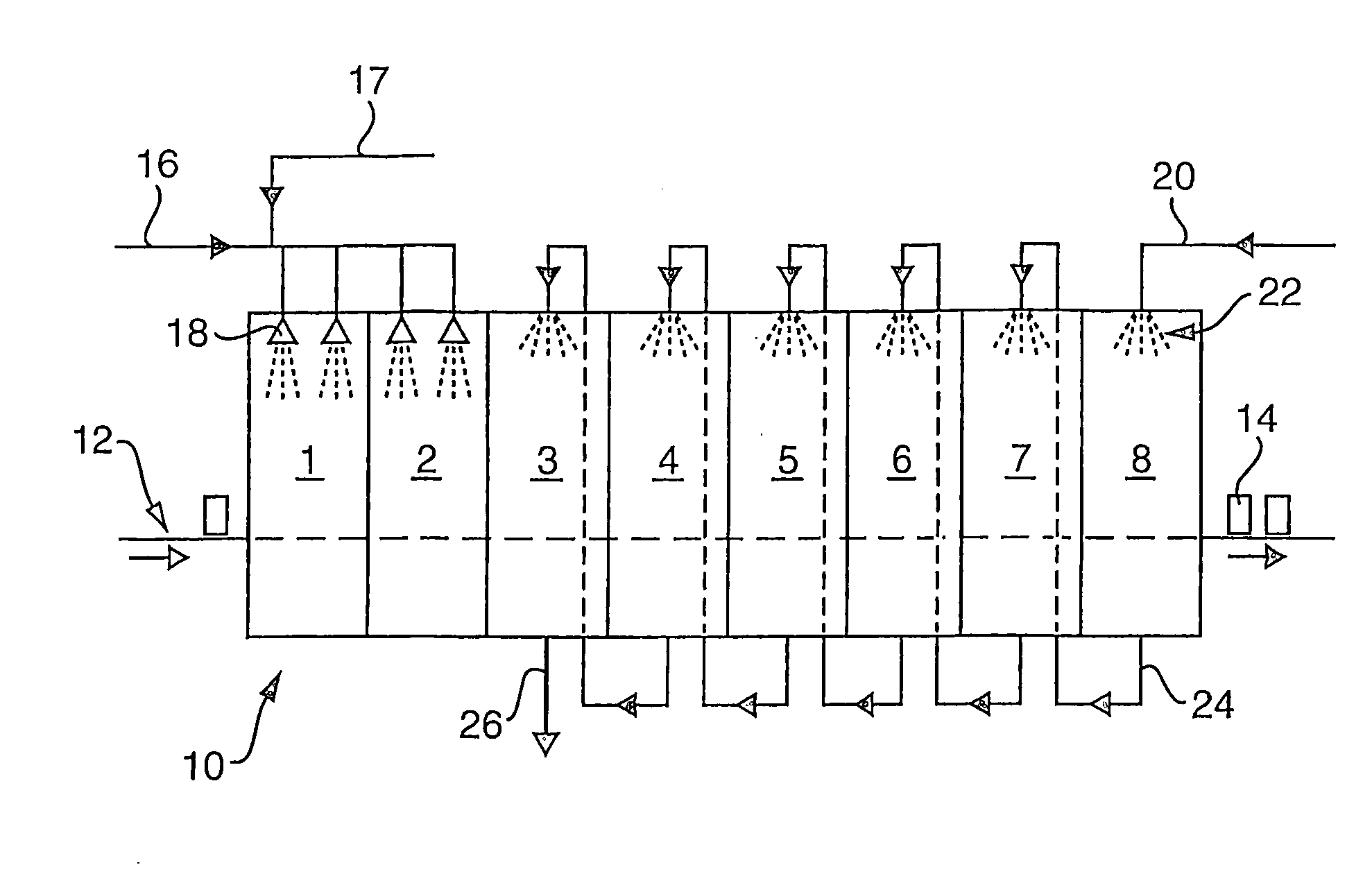 Method in hot filling of foods in a packaging container, as well as an apparatus therefor