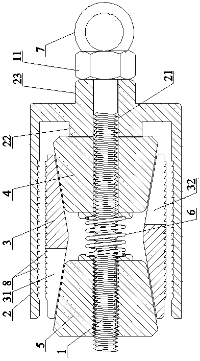 Solid wall pipe distribution fixing connector