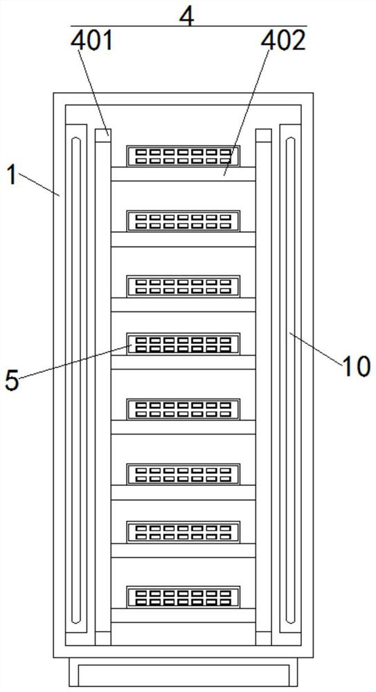 Host cooling device for computer room management