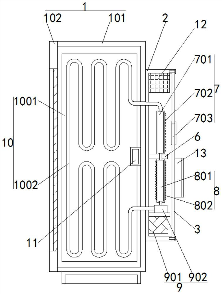 Host cooling device for computer room management