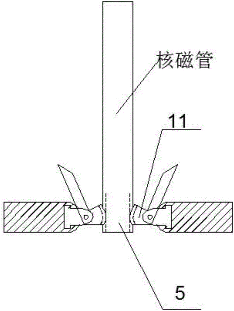 Nuclear magnetic pipe rack