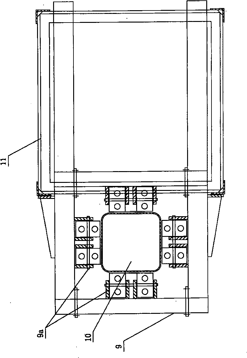 Network frame house cap integral lifting construction method