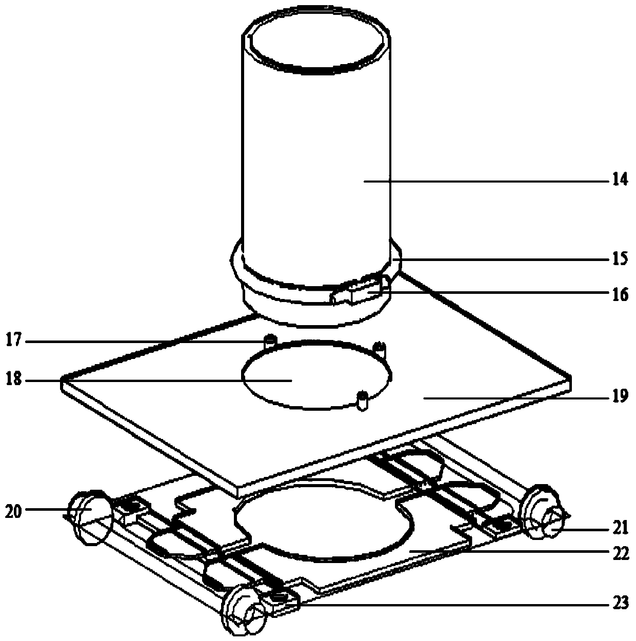 Unconfined compressive strength part and demolding and strength measuring integrated testing machine