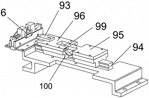 Wedged embedded binder clip loading and unloading device