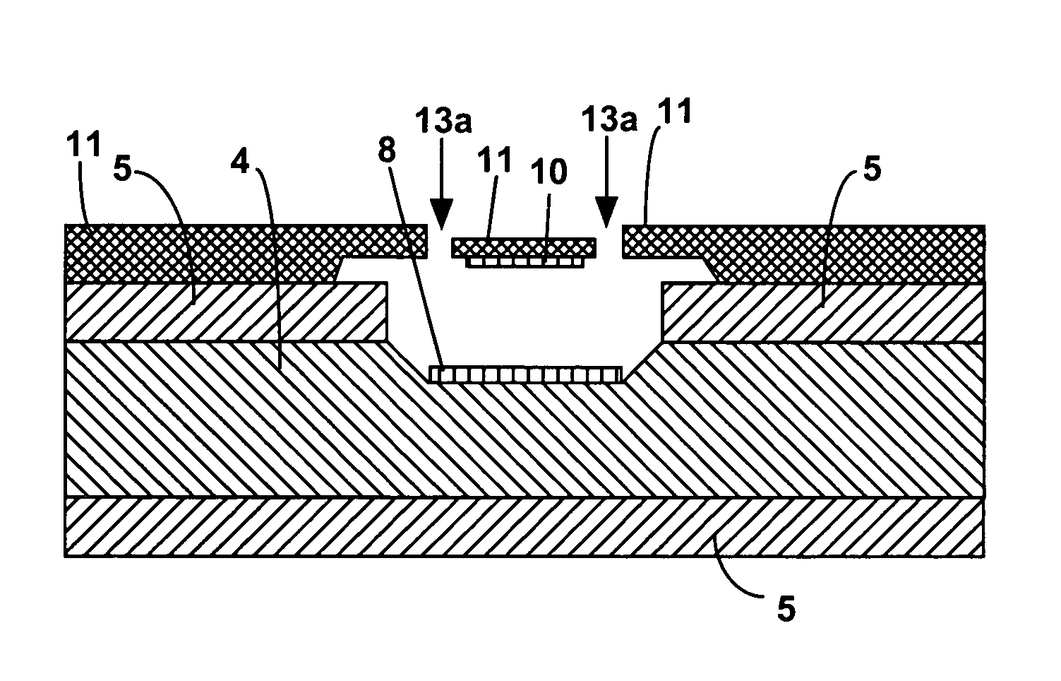 Process for fabricating monolithic membrane substrate structures with well-controlled air gaps