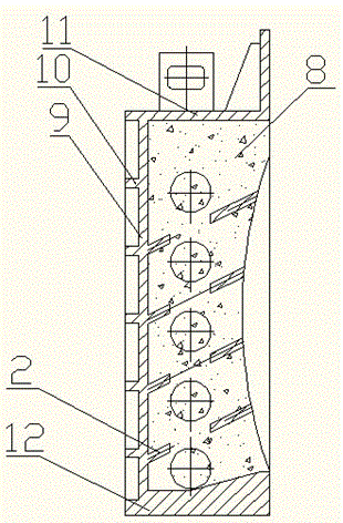 Slab heating furnace without water-cooled furnace door