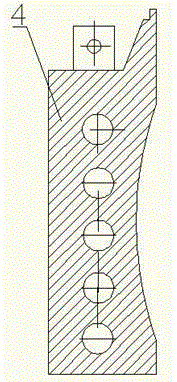 Slab heating furnace without water-cooled furnace door