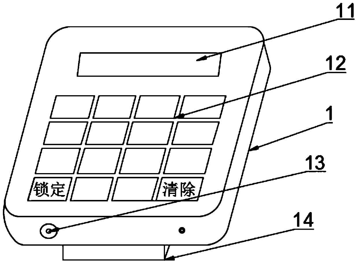 Quick pickup guiding device of express terminal