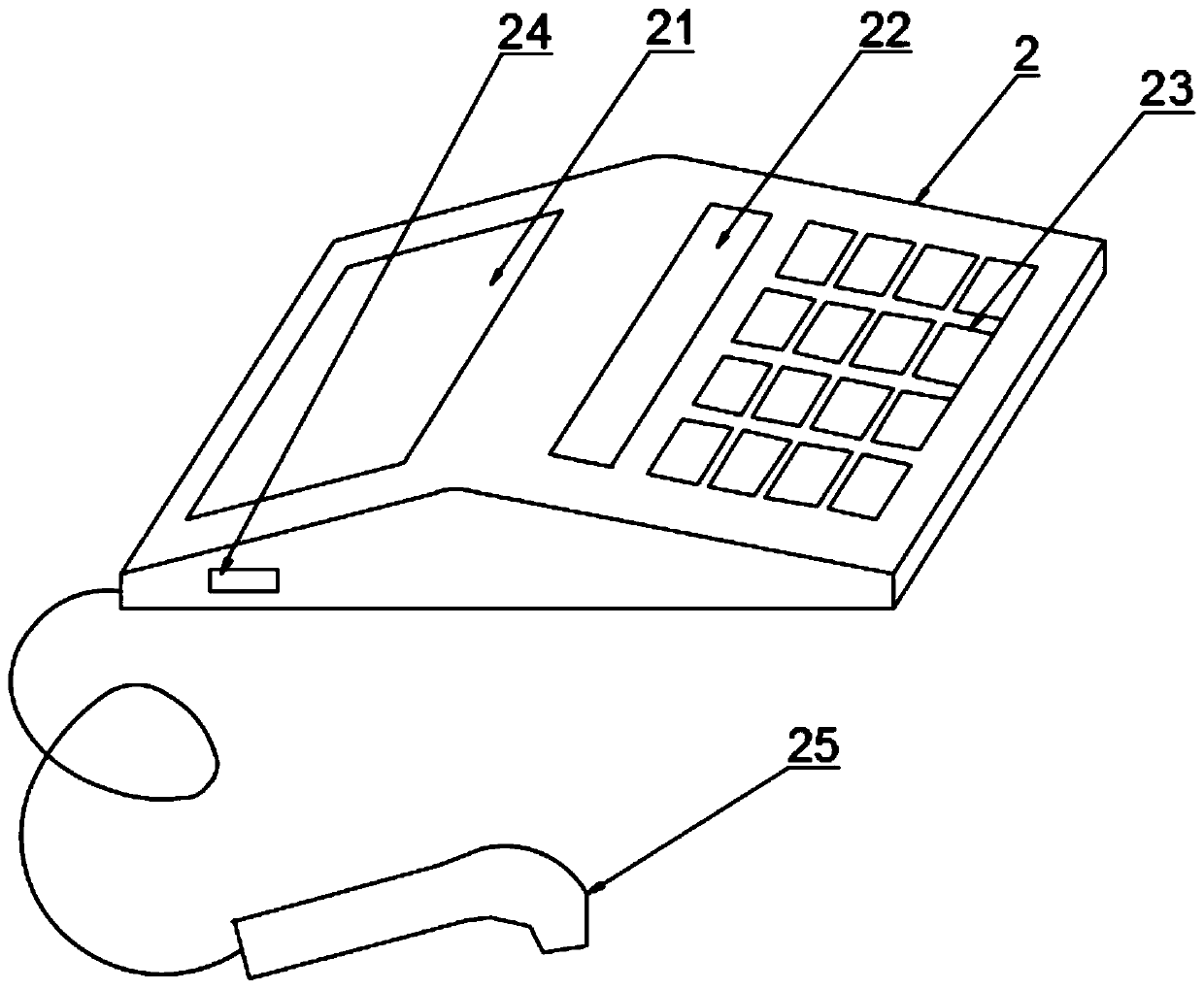 Quick pickup guiding device of express terminal