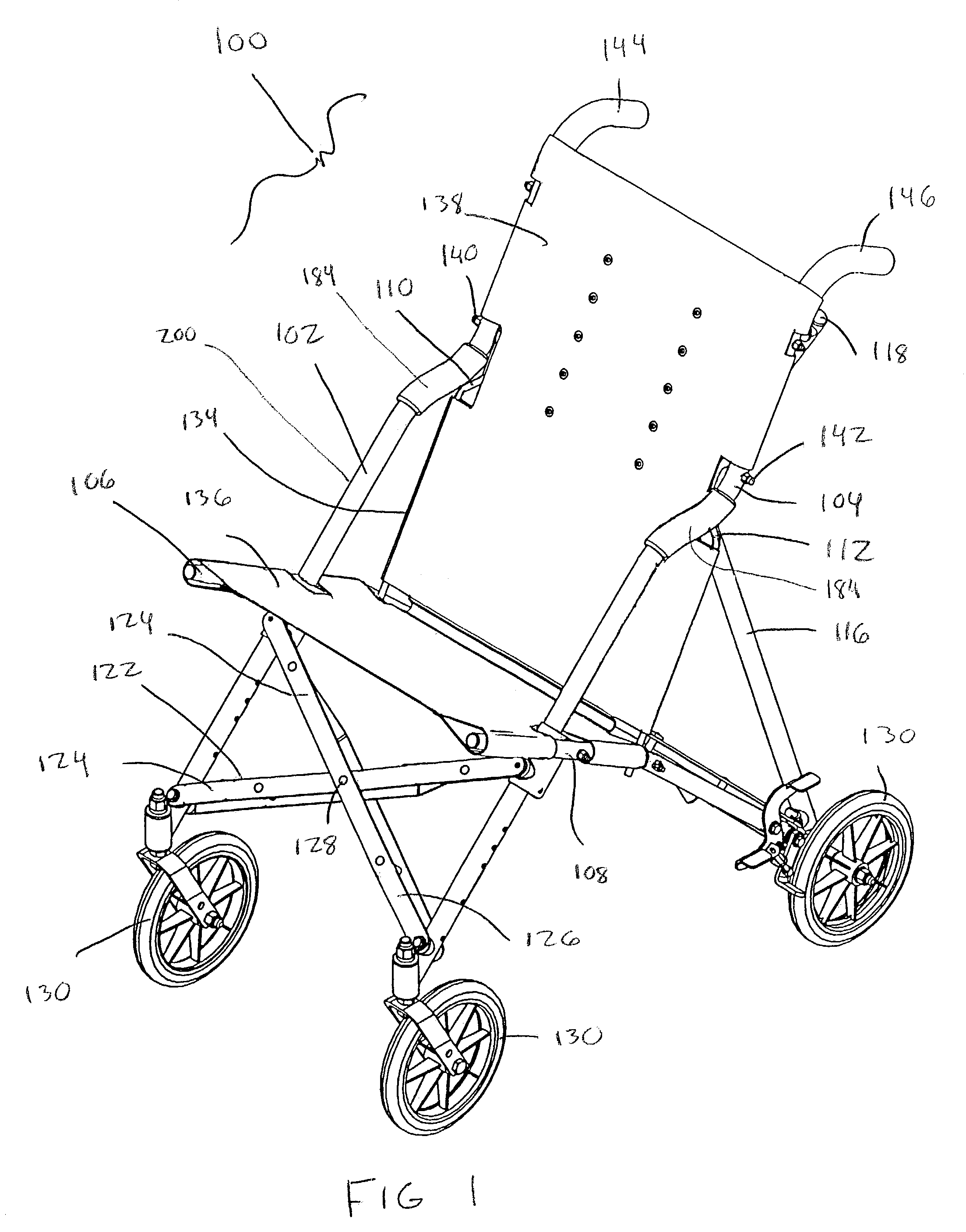 Folding seat support structure